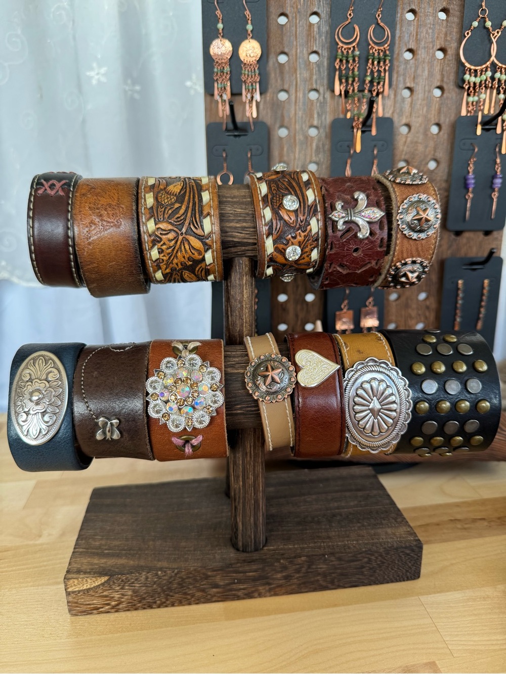 Upcycled Leather Cuff Bracelet